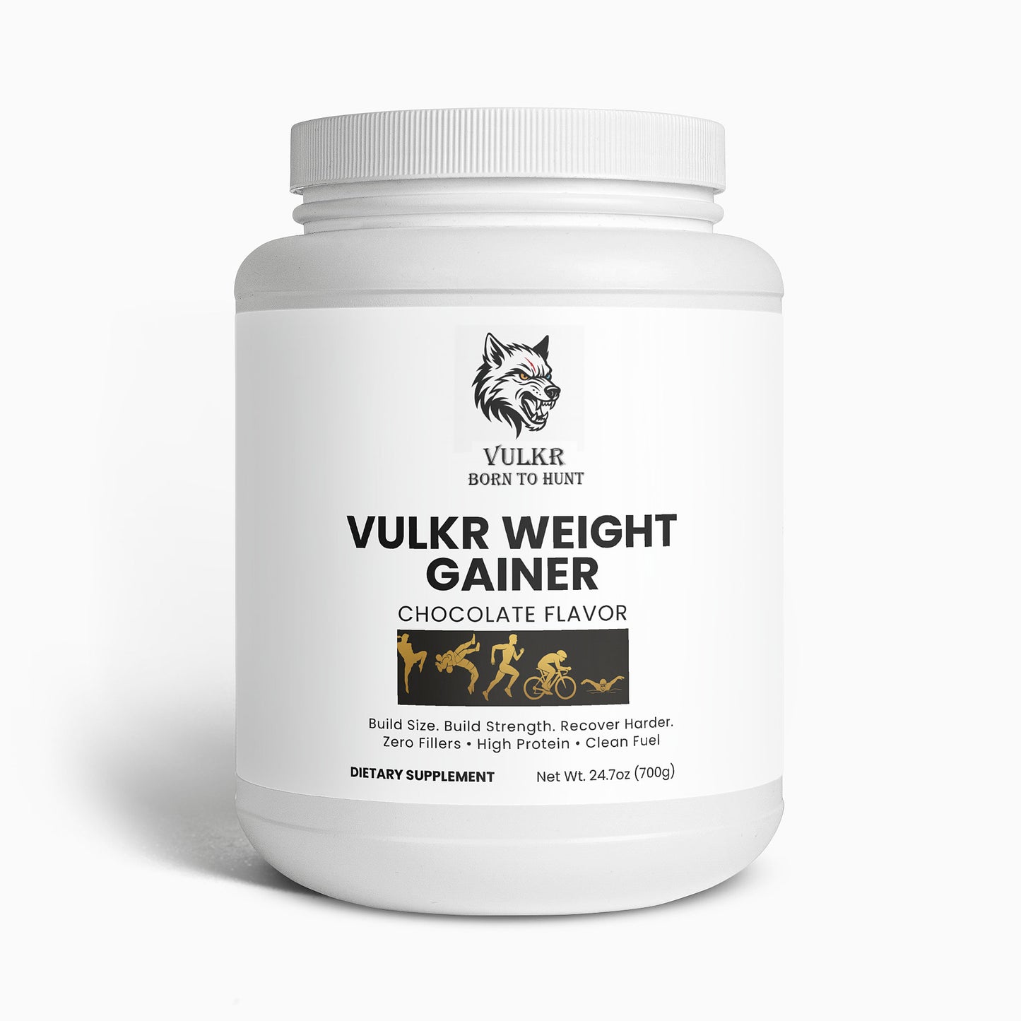 VULKR WEIGHT GAINER (Chocolate) — Build Size & Strength for Fighters | VULKR Born to Hunt
