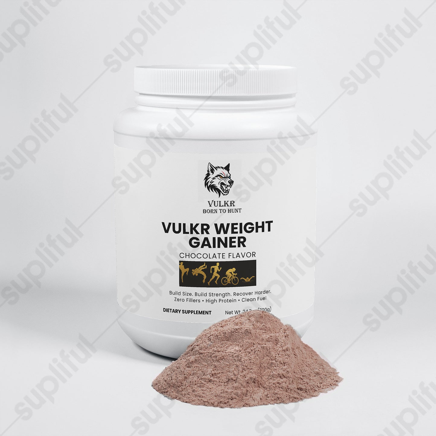 VULKR WEIGHT GAINER (Chocolate) — Build Size & Strength for Fighters | VULKR Born to Hunt
