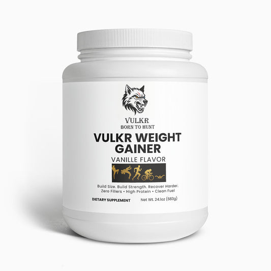 VULKR WEIGHT GAINER (Vanilla) — Build Size & Strength for Fighters | VULKR Born to Hunt