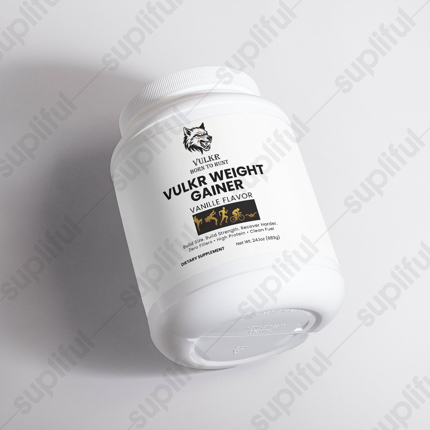 VULKR WEIGHT GAINER (Vanilla) — Build Size & Strength for Fighters | VULKR Born to Hunt