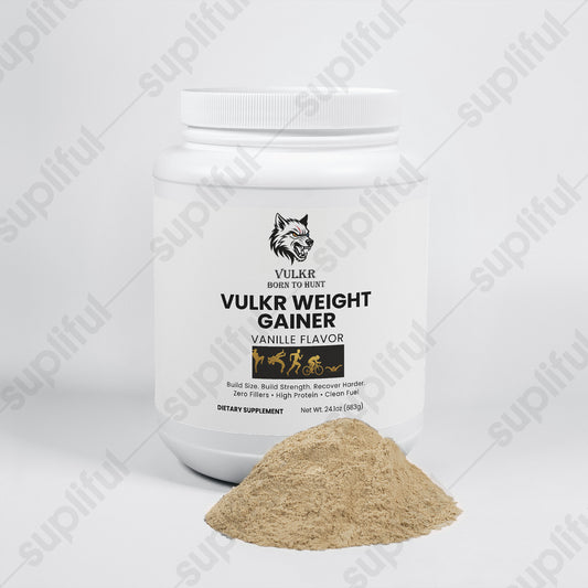 VULKR WEIGHT GAINER (Vanilla) — Build Size & Strength for Fighters | VULKR Born to Hunt