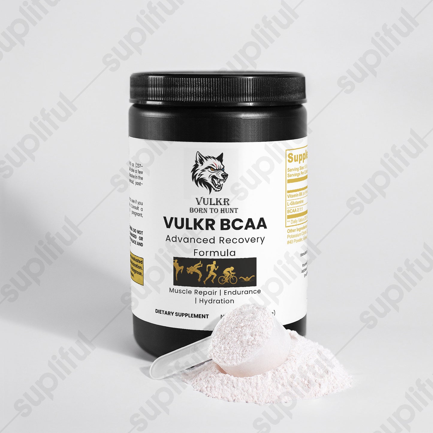 “VULKR BCAA — Muscle Repair & Endurance Fuel for Fighters | VULKR Born to Hunt”