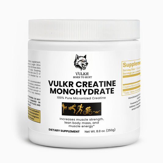 VULKR Creatine Monohydrate — Pure Power & Strength for Fighters | VULKR Born to Hunt