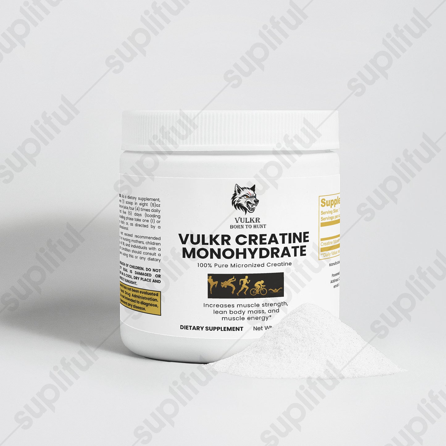 VULKR Creatine Monohydrate — Pure Power & Strength for Fighters | VULKR Born to Hunt